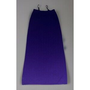 St. John Evening- Marie Gray (6) Santana Knit Floor Length Maxi Skirt Purple
